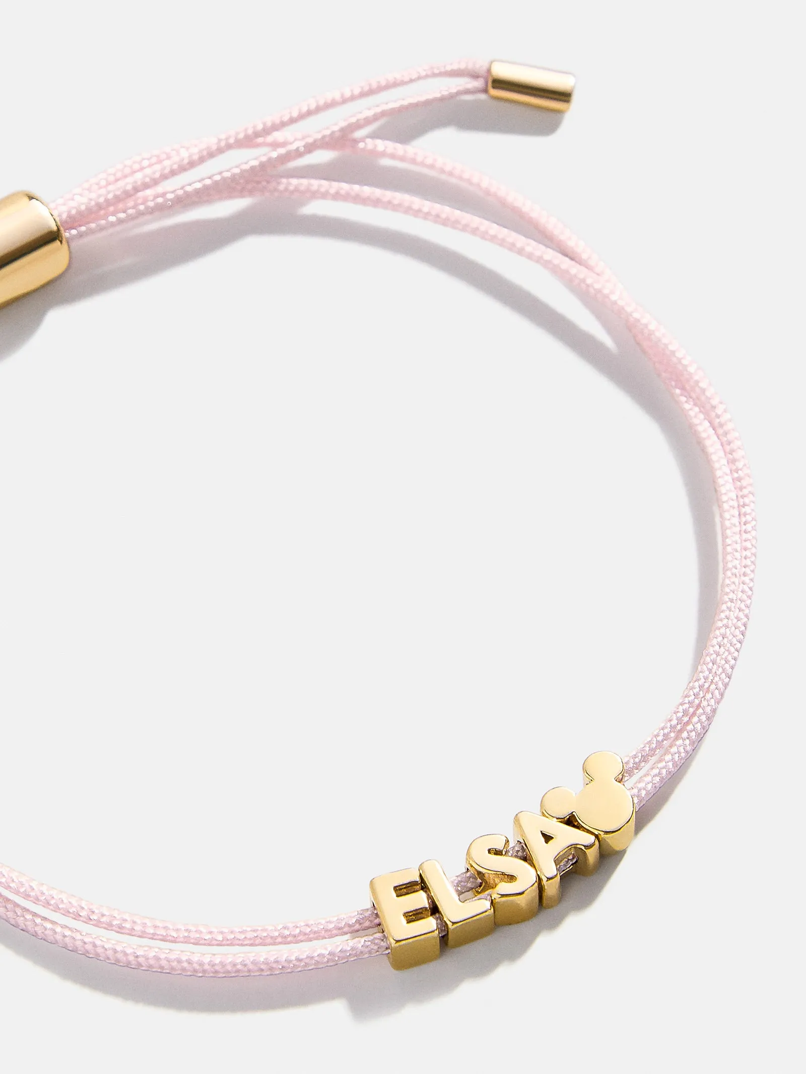 Disney Mickey Mouse Custom Cord Bracelet - Light Pink sold by BaubleBar