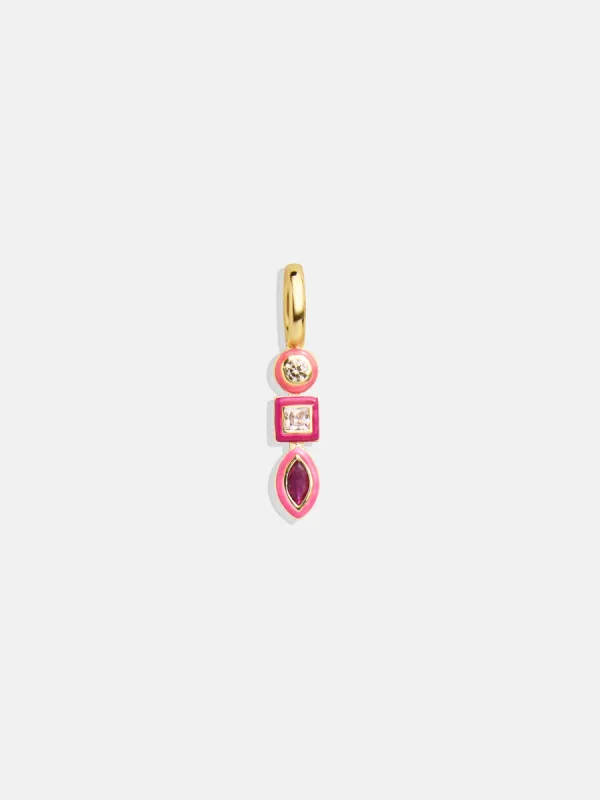Jeweled Cluster Charm - Pink sold by BaubleBar