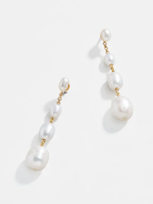 Francesca Earrings - White made by BaubleBar