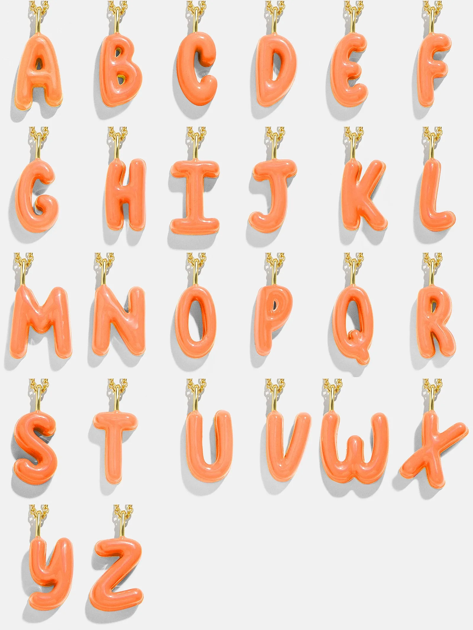 Mini Bubble Initial Necklace - Orange sold by BaubleBar product image thumbnail 2