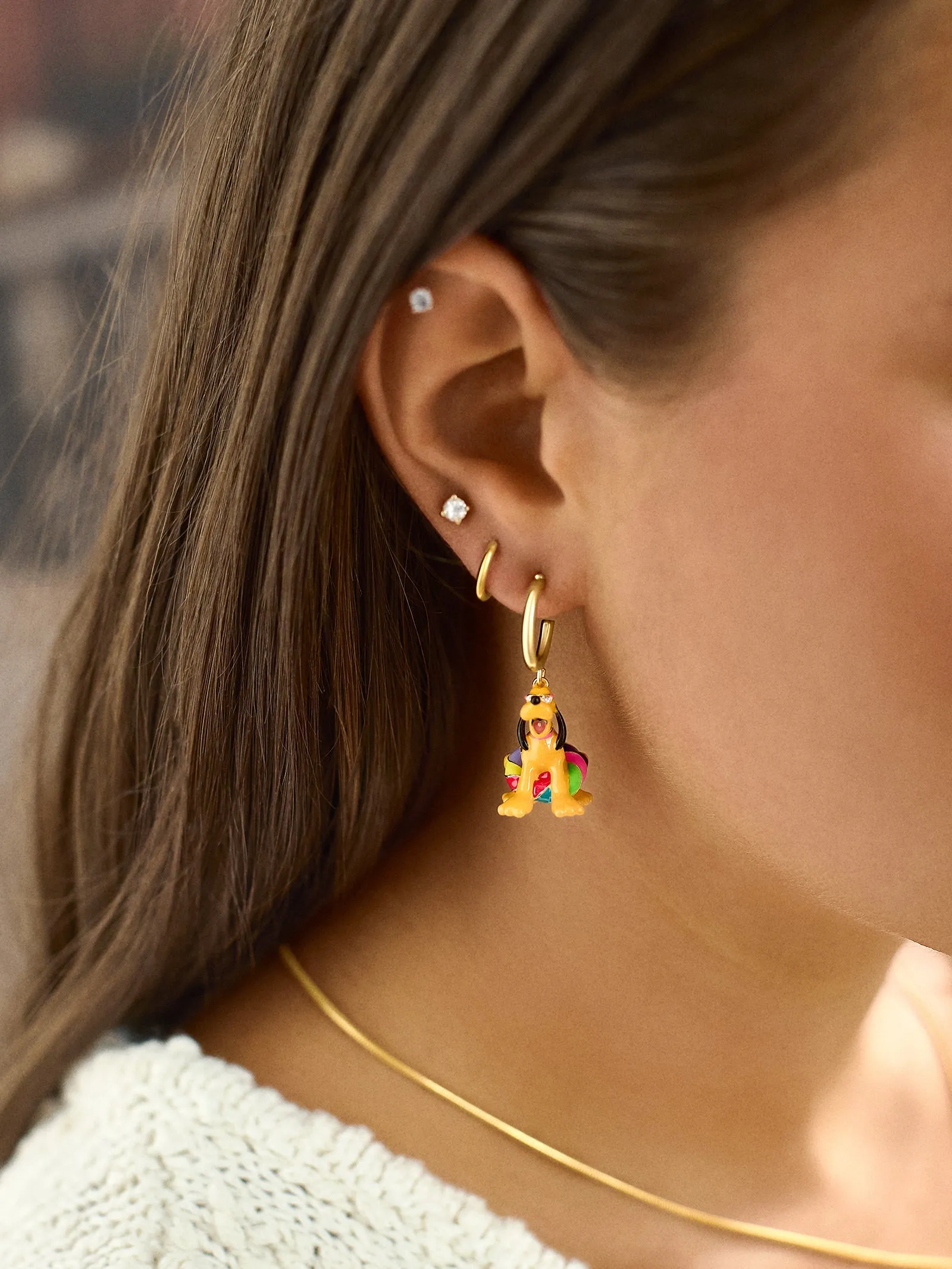 Disney Pool Party Earrings - Pluto sold by BaubleBar product image thumbnail 2