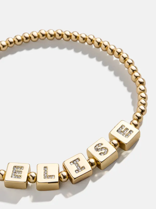 Golden Pisa Custom Bracelet - Gold/Pavé sold by BaubleBar