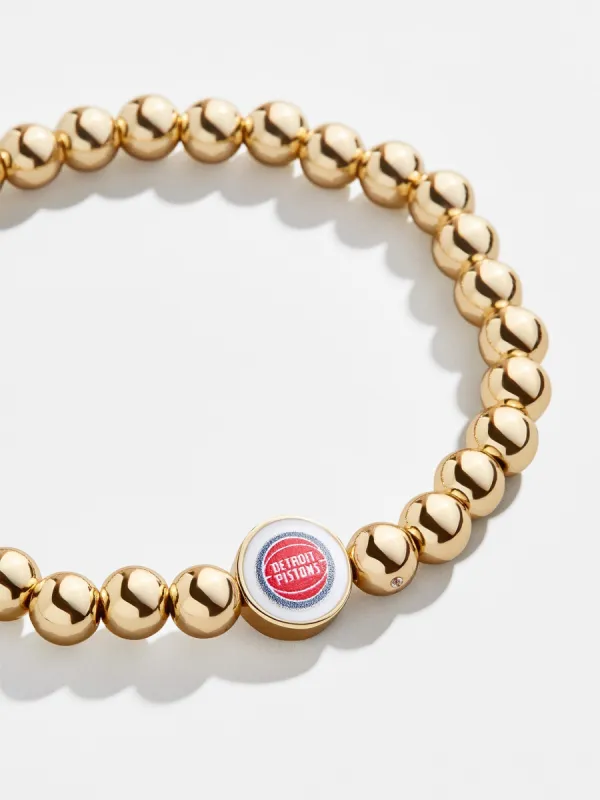 Detroit Pistons Gold Pisa Bracelet - Detroit Pistons sold by BaubleBar