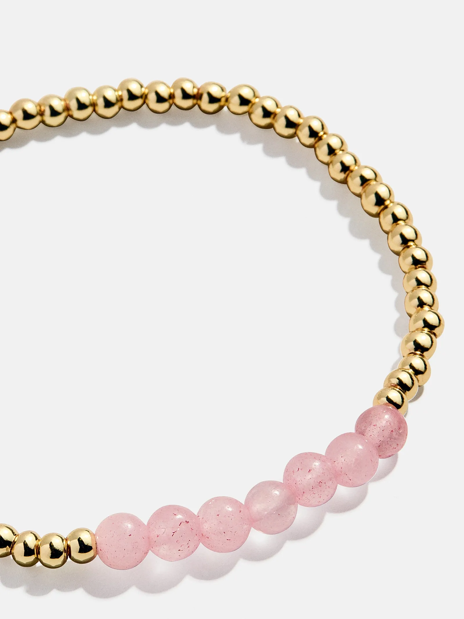 Angelica Semi-Precious Bracelet - Rose Quartz sold by BaubleBar