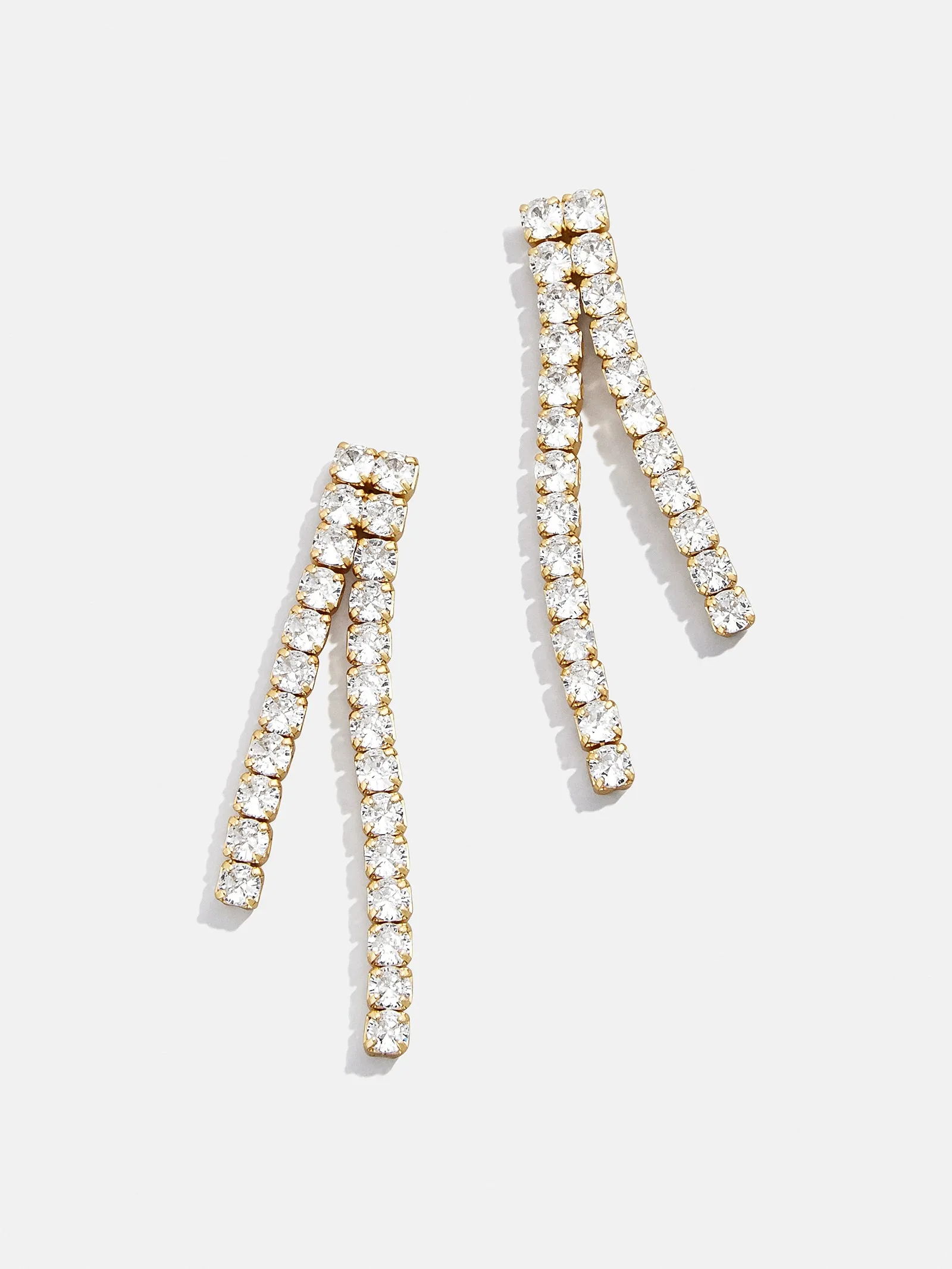 Frankie 18K Gold Earrings - Gold/Pavé sold by BaubleBar