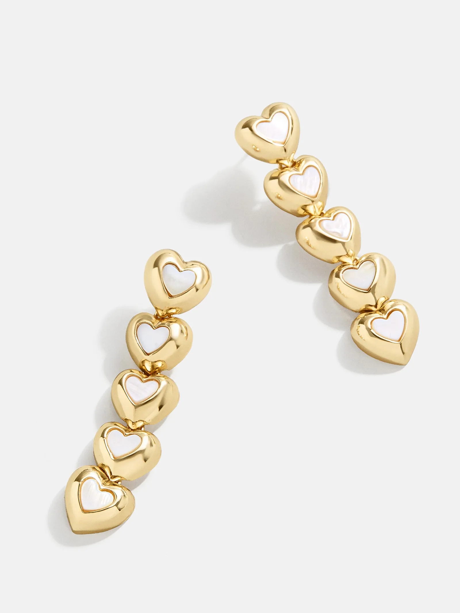 Caroline Earrings - Gold/White sold by BaubleBar