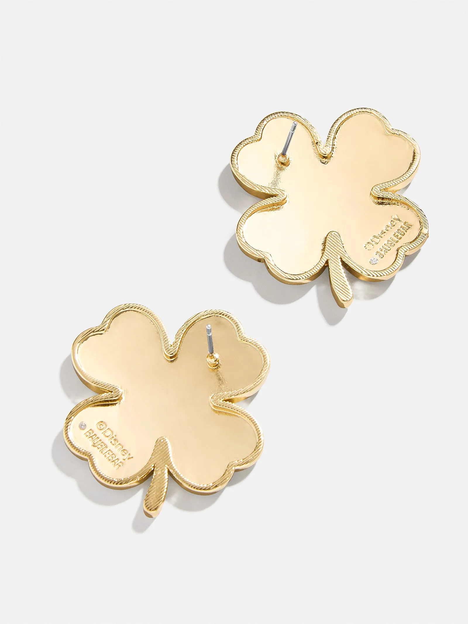 Mickey Mouse disney Four-Leaf Clover Earrings - Green sold by BaubleBar product image thumbnail 3