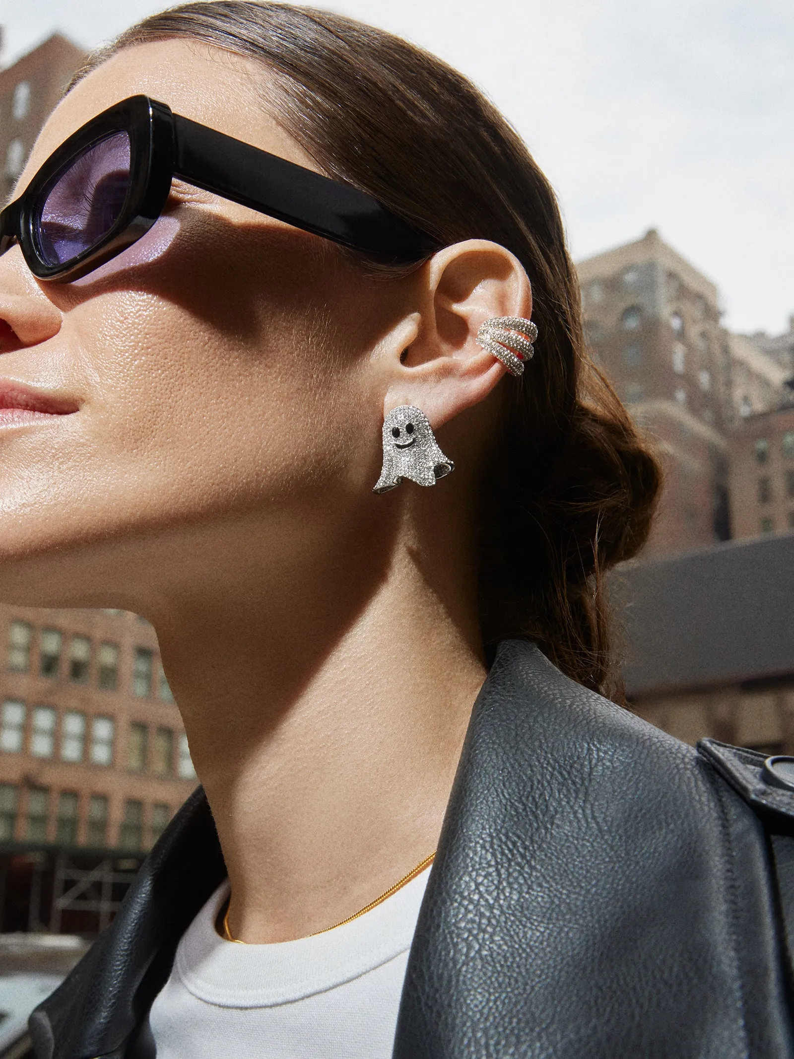 Ghoul Friend Earrings - Ghost sold by BaubleBar product image thumbnail 3