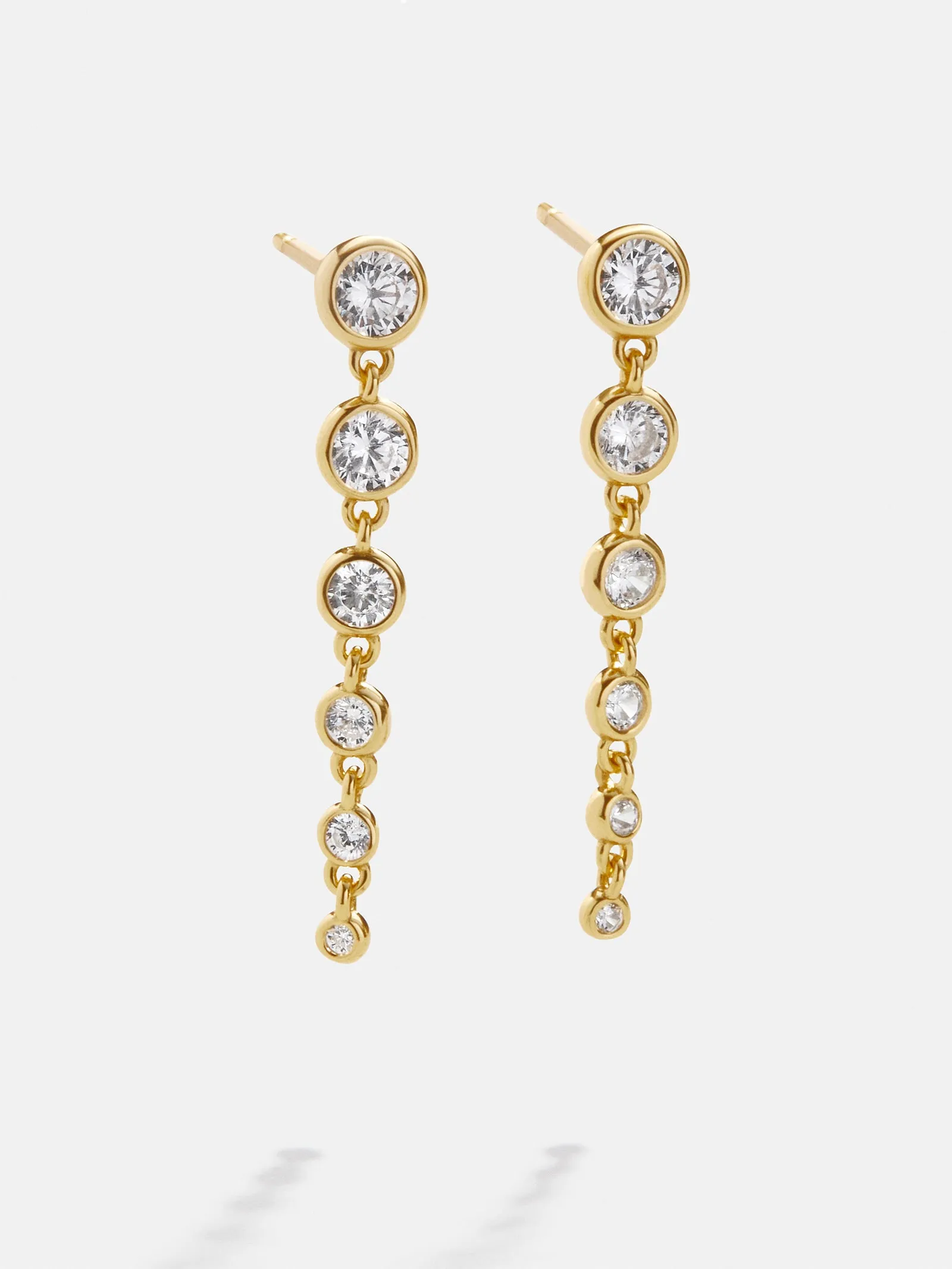 Yesenia 18K Gold Earrings - Clear/Gold sold by BaubleBar