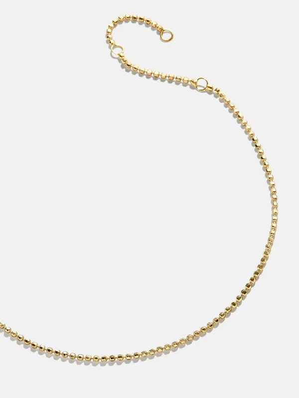 Stephanie 18K Gold Anklet - Gold sold by BaubleBar