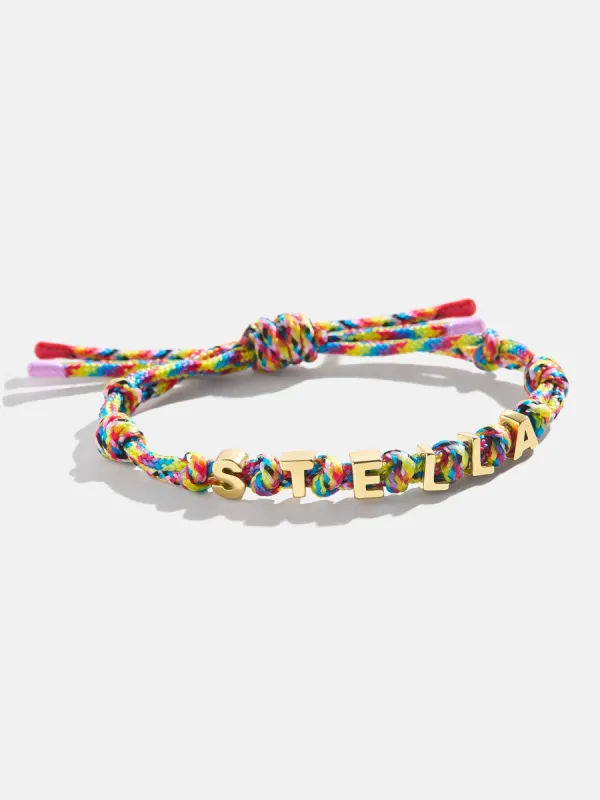 Paracord Waterproof Custom Nameplate Bracelet - Tropical Fruit Salad sold by BaubleBar