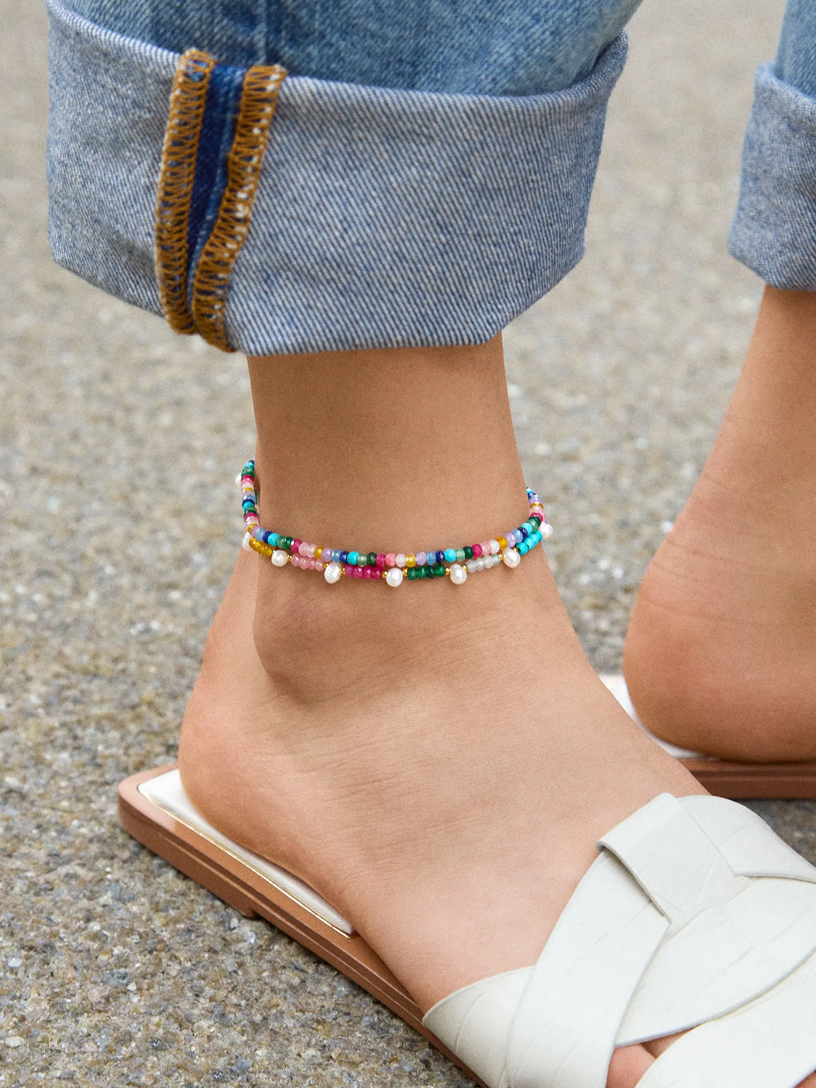Darcy Anklet Set - Multi sold by BaubleBar product image thumbnail 2