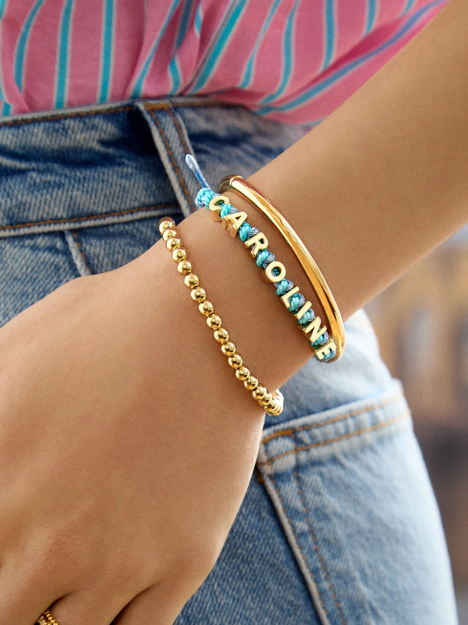 Paracord Waterproof Custom Nameplate Bracelet - Blue Berry sold by BaubleBar product image thumbnail 2