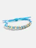 Paracord Waterproof Custom Nameplate Bracelet - Blue Berry sold by BaubleBar
