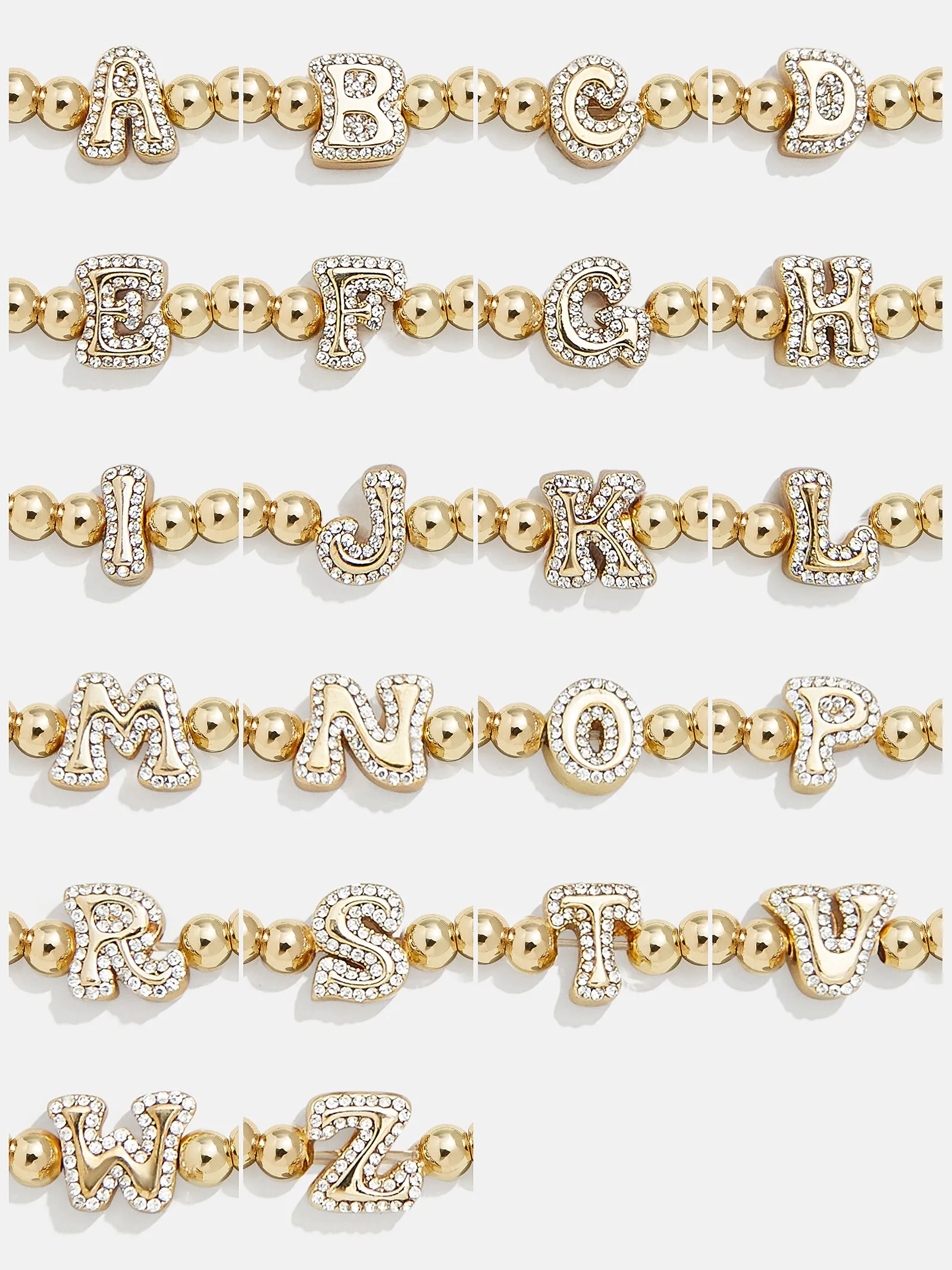 Initial Pisa Bracelet - Clear/Gold sold by BaubleBar product image thumbnail 3