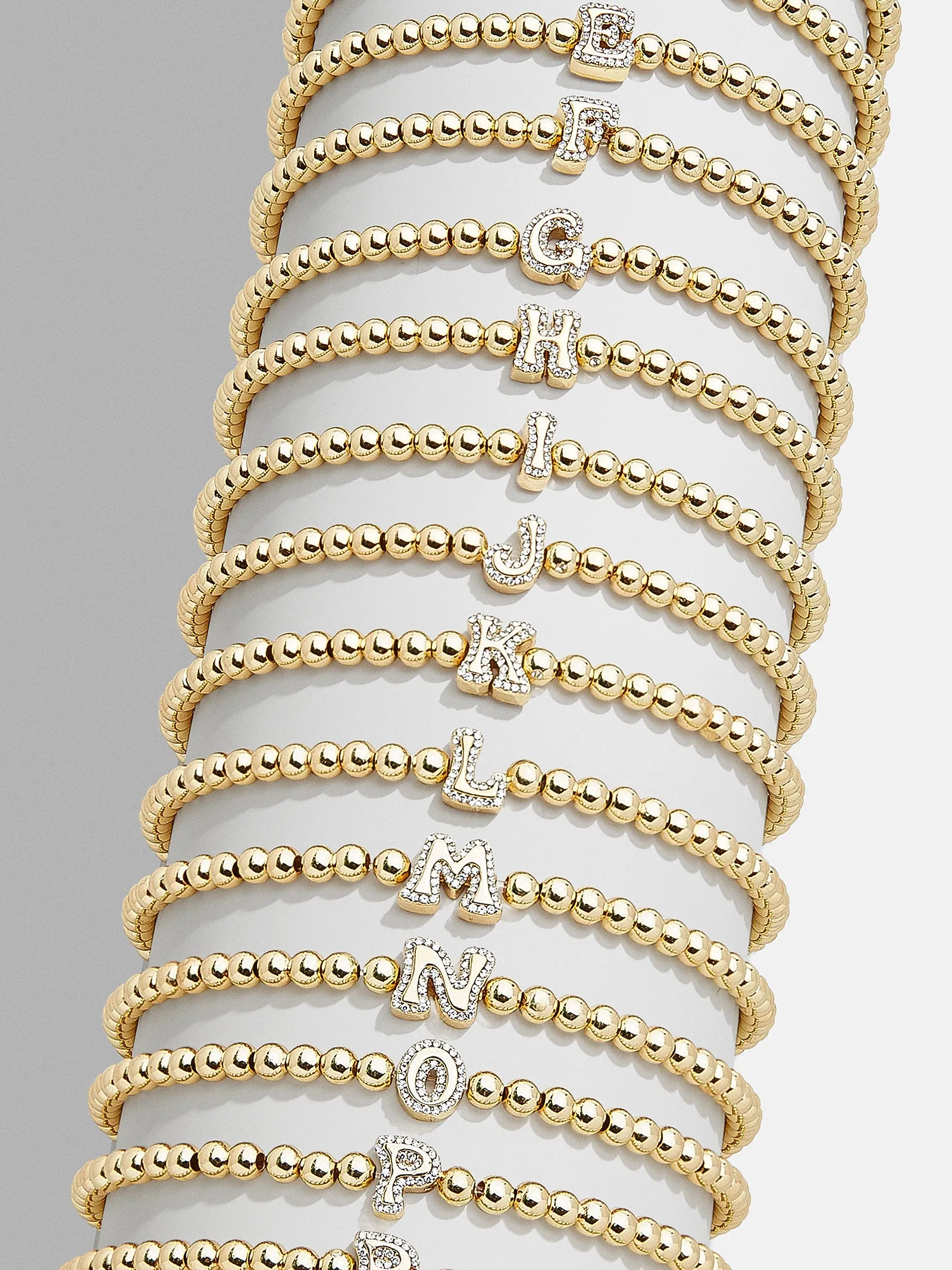 Initial Pisa Bracelet - Clear/Gold sold by BaubleBar product image thumbnail 5