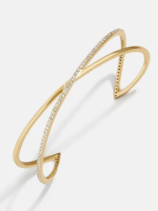 Shayla 18K Gold Cuff Bracelet - Gold sold by BaubleBar
