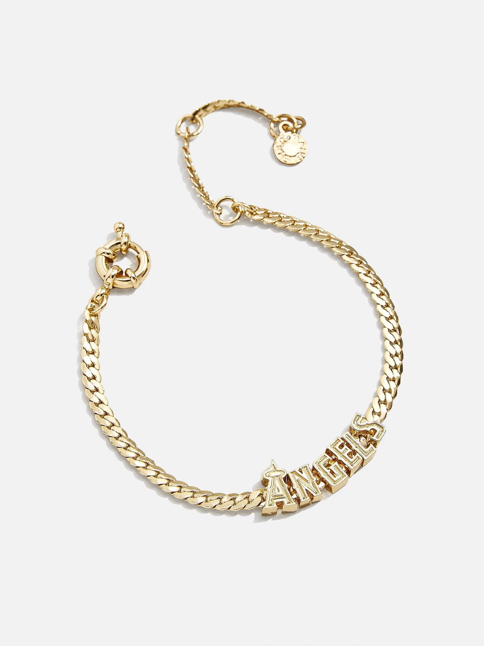 MLB Gold Curb Chain Bracelet - Los Angeles Angels sold by BaubleBar product image thumbnail 3