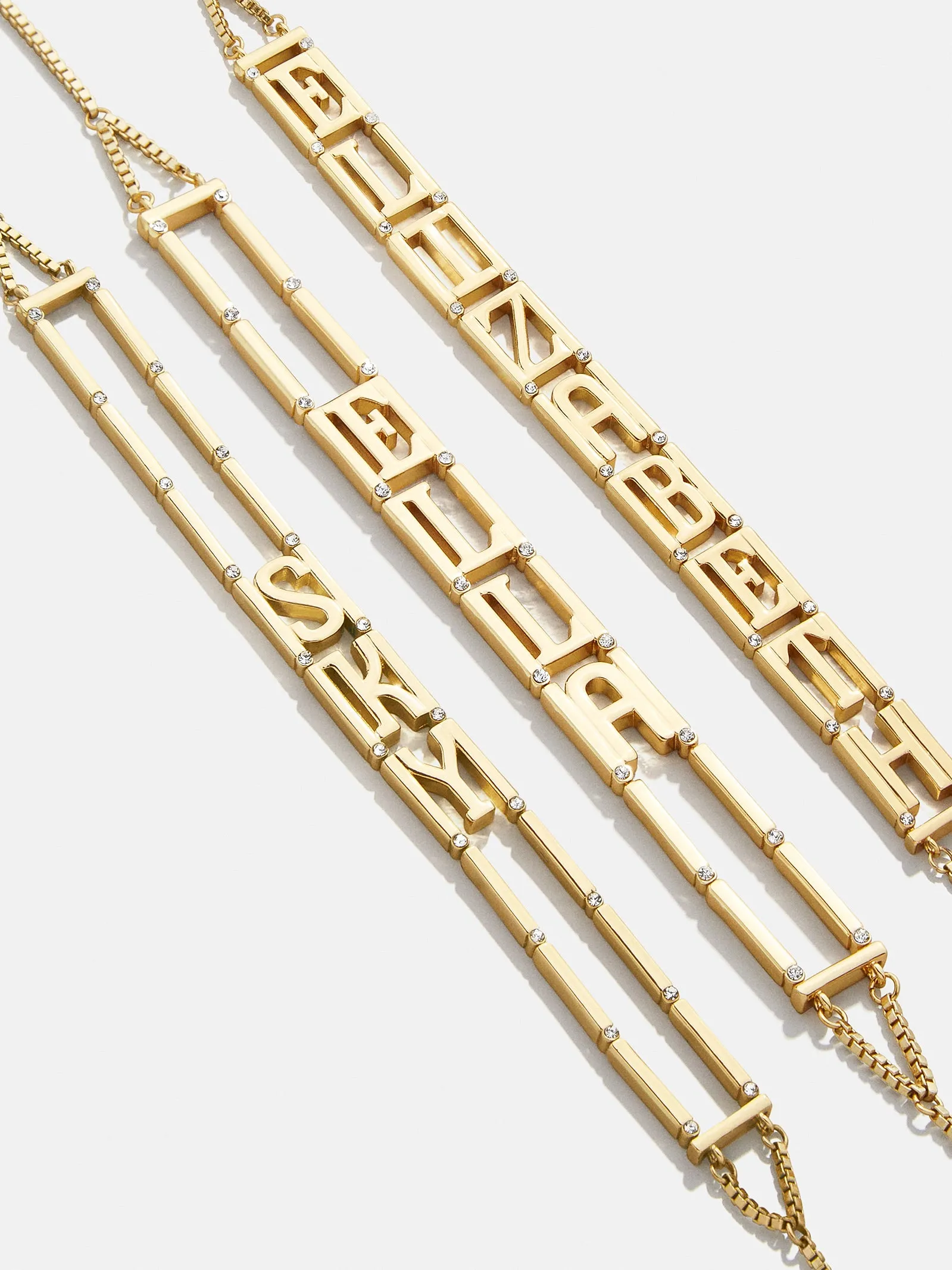 East West Custom Bracelet - Gold sold by BaubleBar