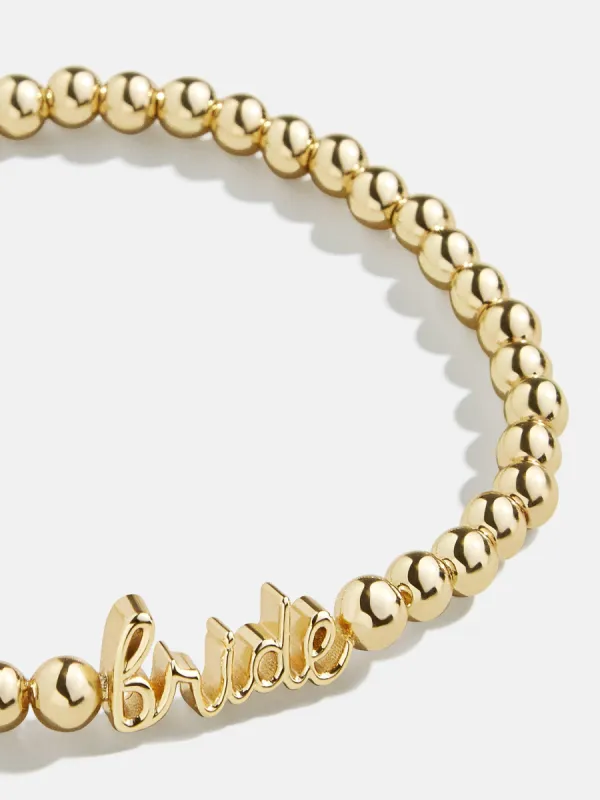 Script Bride Pisa Bracelet - Gold made by BaubleBar