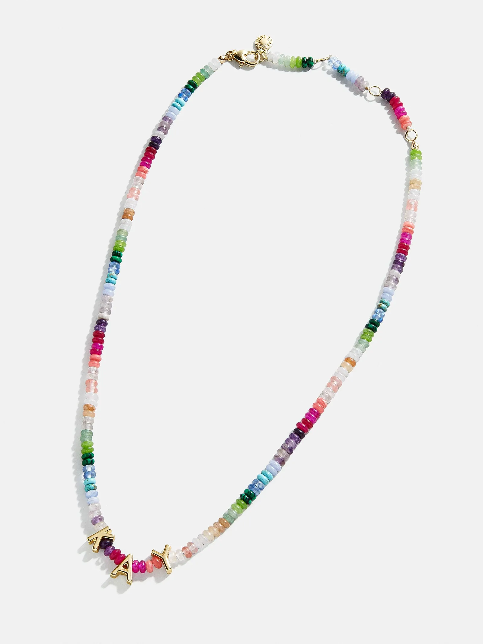 Semi-Precious Custom Nameplate Necklace - Multi sold by BaubleBar product image thumbnail 3