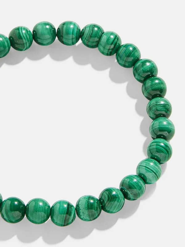 Cameron Semi-Precious Bracelet - Malachite Stone sold by BaubleBar