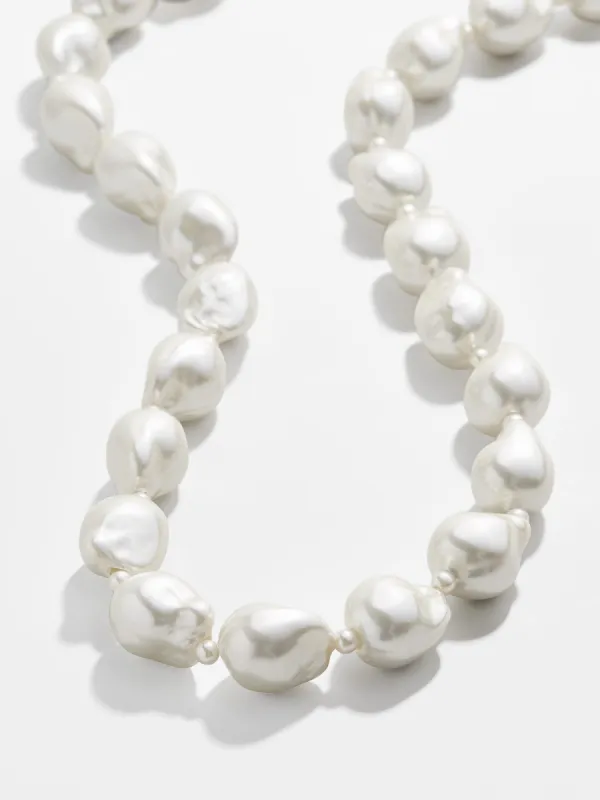 Teagan Pearl Necklace - White sold by BaubleBar