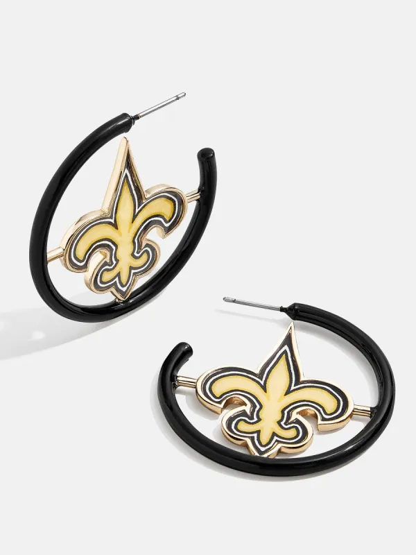 New Orleans Saints NFL Logo Hoops - New Orleans Saints made by BaubleBar