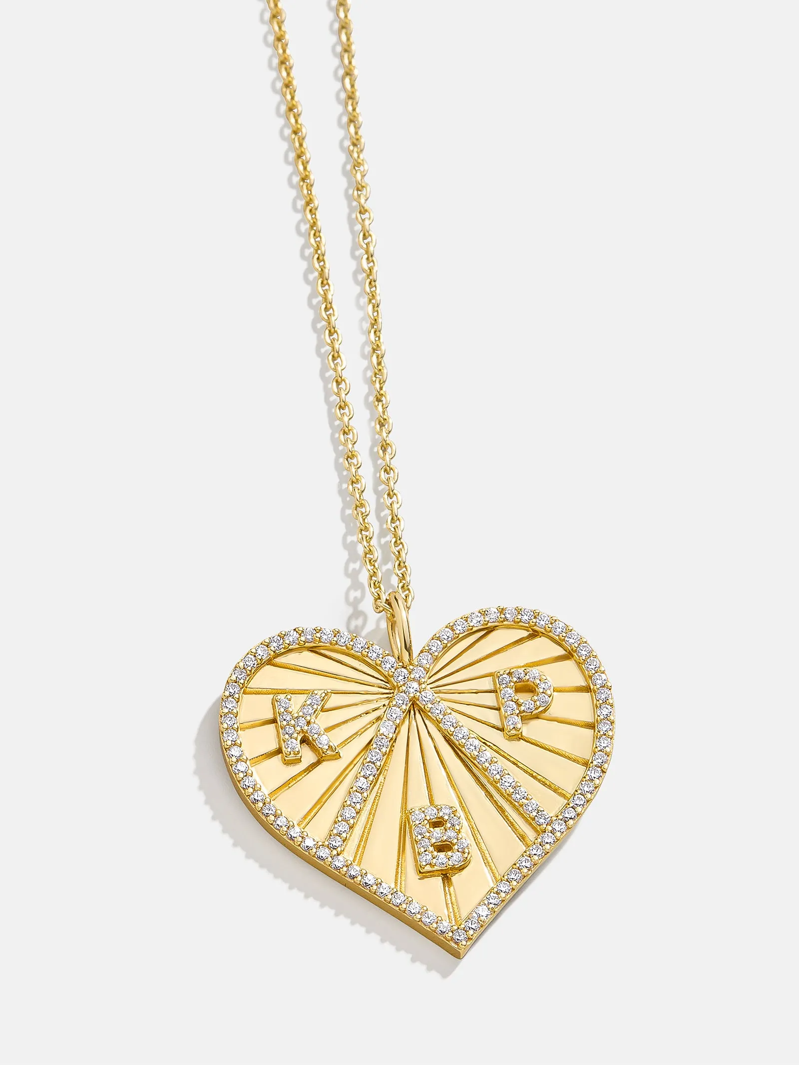 18K Gold Custom Heart Necklace sold by BaubleBar product image thumbnail 4