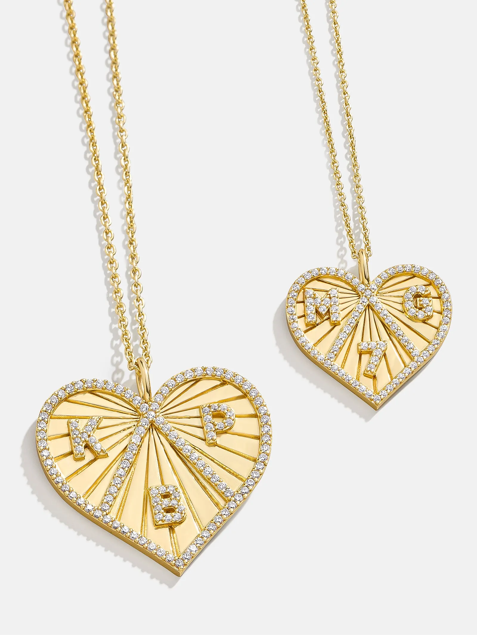 18K Gold Custom Heart Necklace sold by BaubleBar