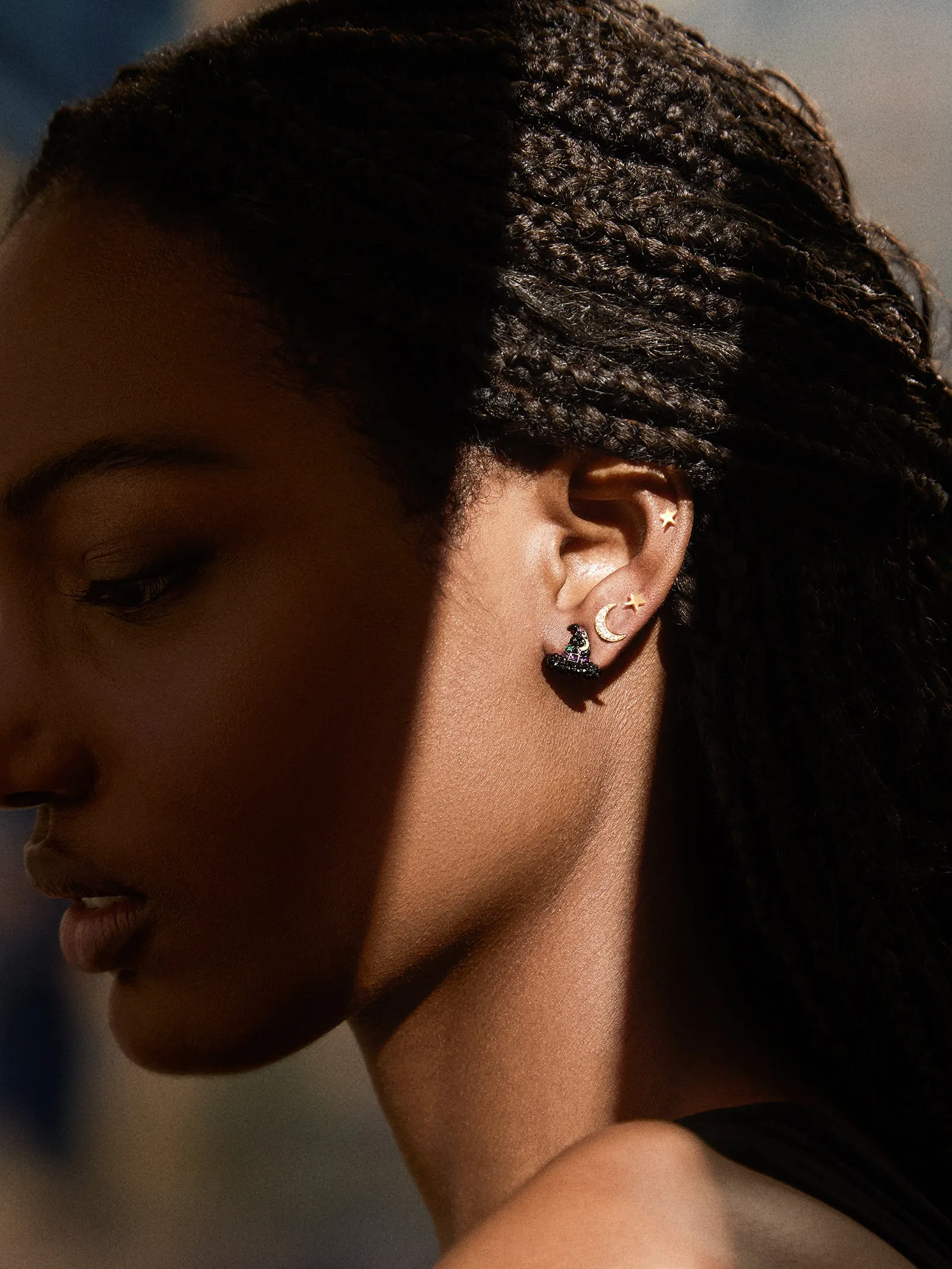 Halloween Delicate Stud Earrings - Witch sold by BaubleBar product image thumbnail 2