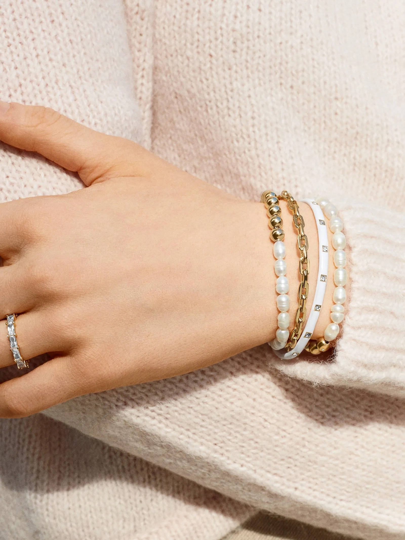 Perlita Pisa Bracelet - Pearl sold by BaubleBar product image thumbnail 2