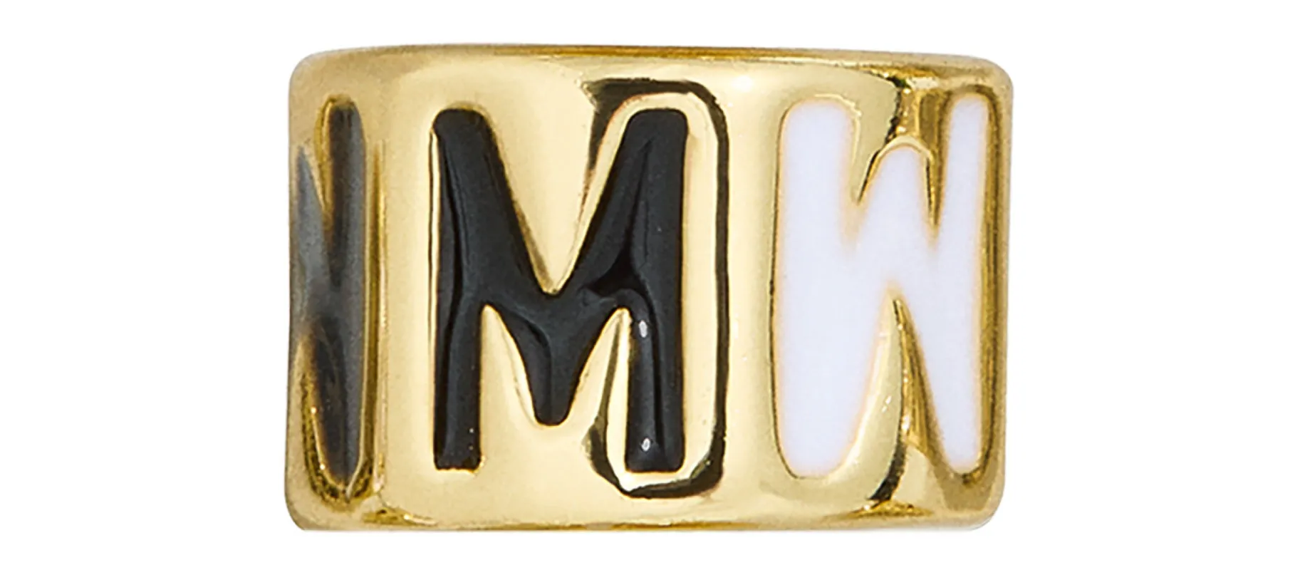 Neutral Initial 360 Spinner Charm - M sold by BaubleBar