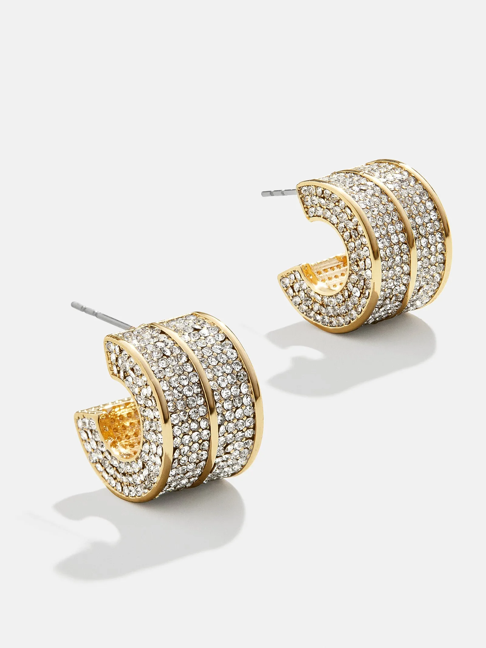 Kaitlyn Earrings - Gold/Pavé sold by BaubleBar