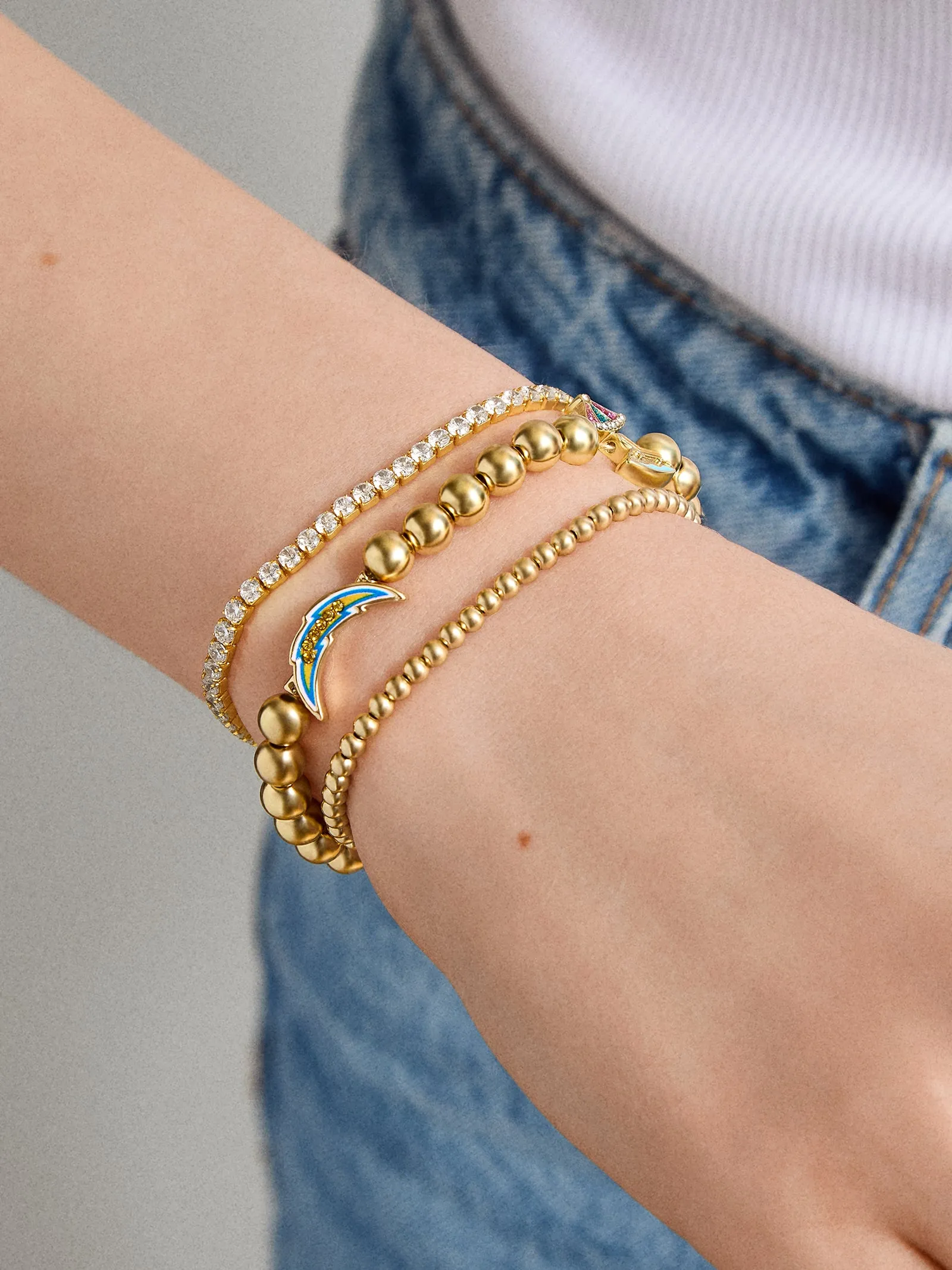 NFL Pisa Charm Bracelet - Los Angeles Chargers sold by BaubleBar product image thumbnail 2