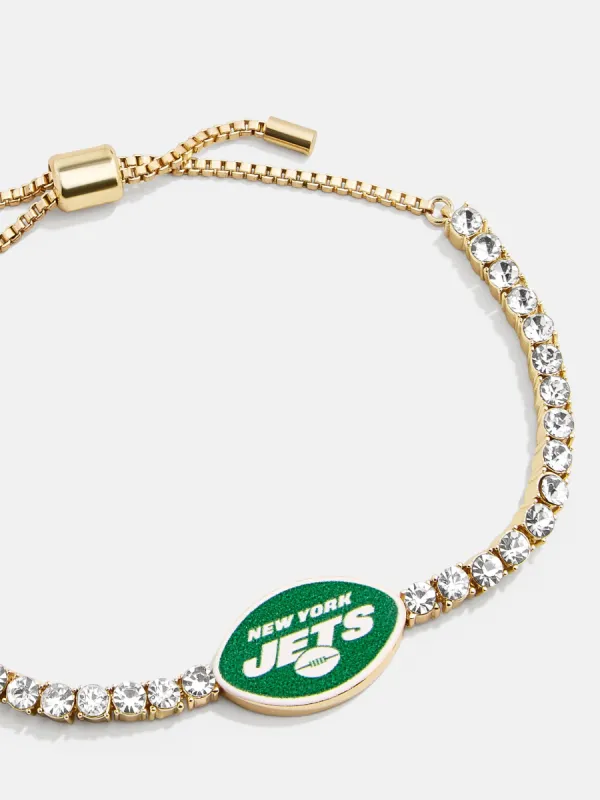New York Jets NFL Gold Tennis Bracelet - New York Jets sold by BaubleBar