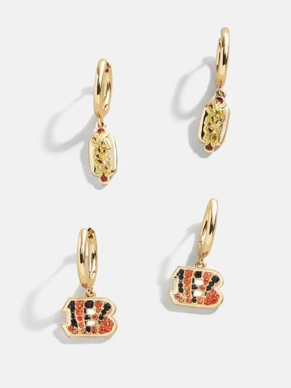 NFL Earring Set - Cincinnati Bengals sold by BaubleBar