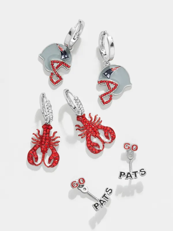 New England Patriots NFL Earring Set - New England Patriots sold by BaubleBar