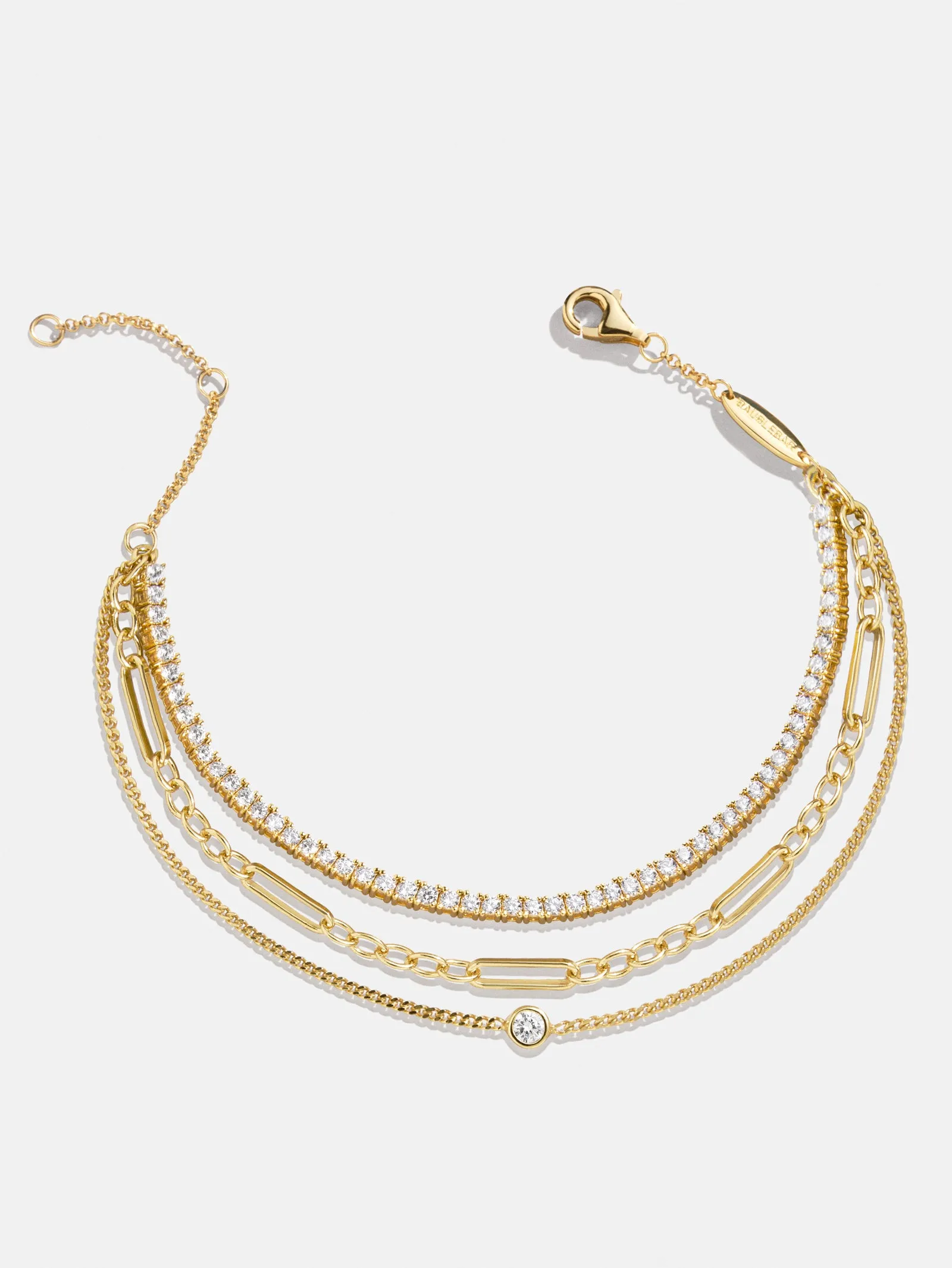 Zora 18K Gold Layered Bracelet - Zora 18K Gold Layered Bracelet sold by BaubleBar product image thumbnail 3