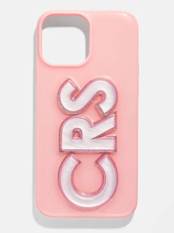 Block Font Custom iPhone Case - Blush/Mother of Pearl sold by BaubleBar