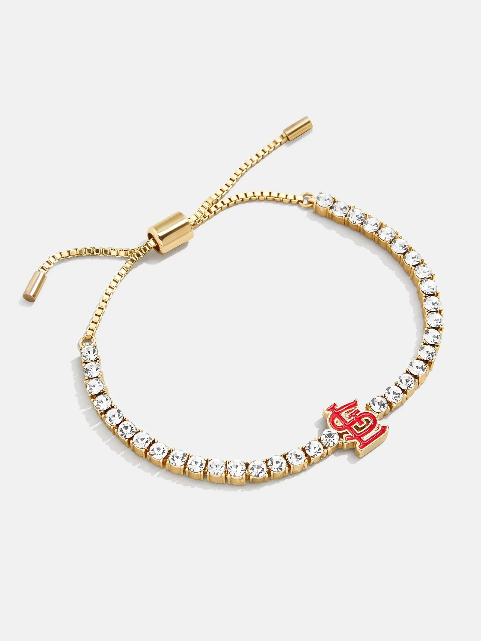 MLB Gold Tennis Bracelet - St. Louis Cardinals sold by BaubleBar product image thumbnail 3