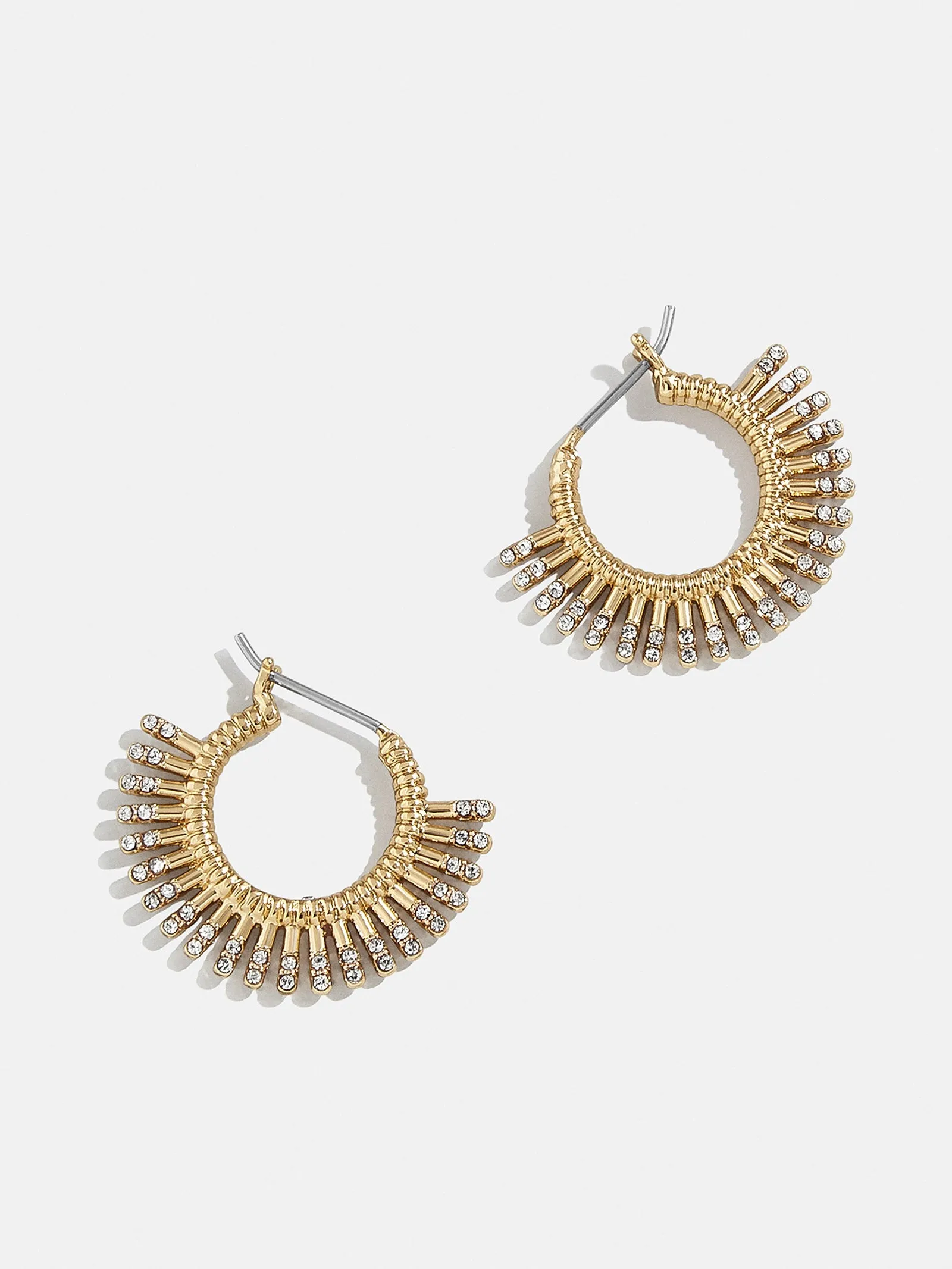 Sundar Earrings - Small Gold/Clear sold by BaubleBar