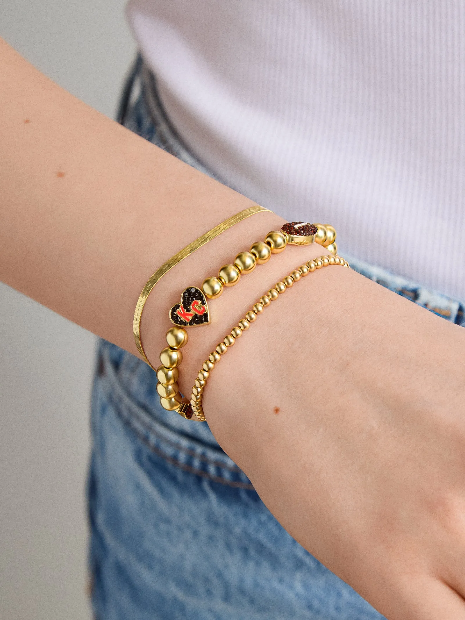 NFL Pisa Charm Bracelet - Kansas City Chiefs sold by BaubleBar product image thumbnail 2