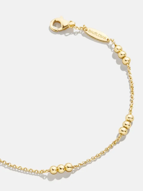 Rylee 18K Gold Bracelet - Gold Bead sold by BaubleBar