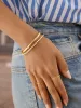 Nadia Classic Hinge Bangle - Classic Thin Gold Single Bezel sold by BaubleBar