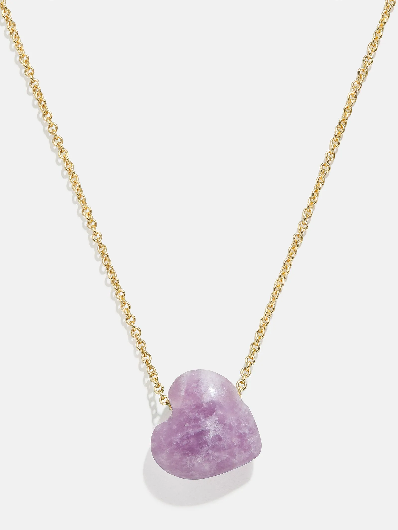 Juno Pink Lepidolite Necklace - Pink Lepidolite Stone sold by BaubleBar