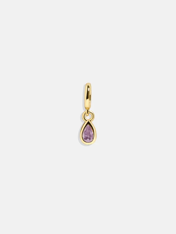 Birthstone Cluster Charm - Light Amethyst sold by BaubleBar