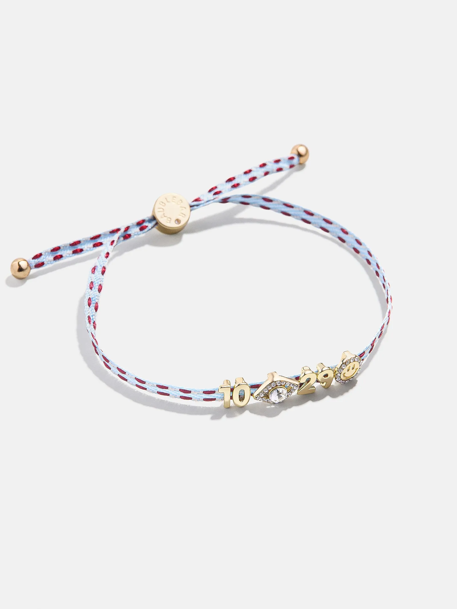Custom Ribbon Bracelet - Blue/Red Ribbon sold by BaubleBar product image thumbnail 3