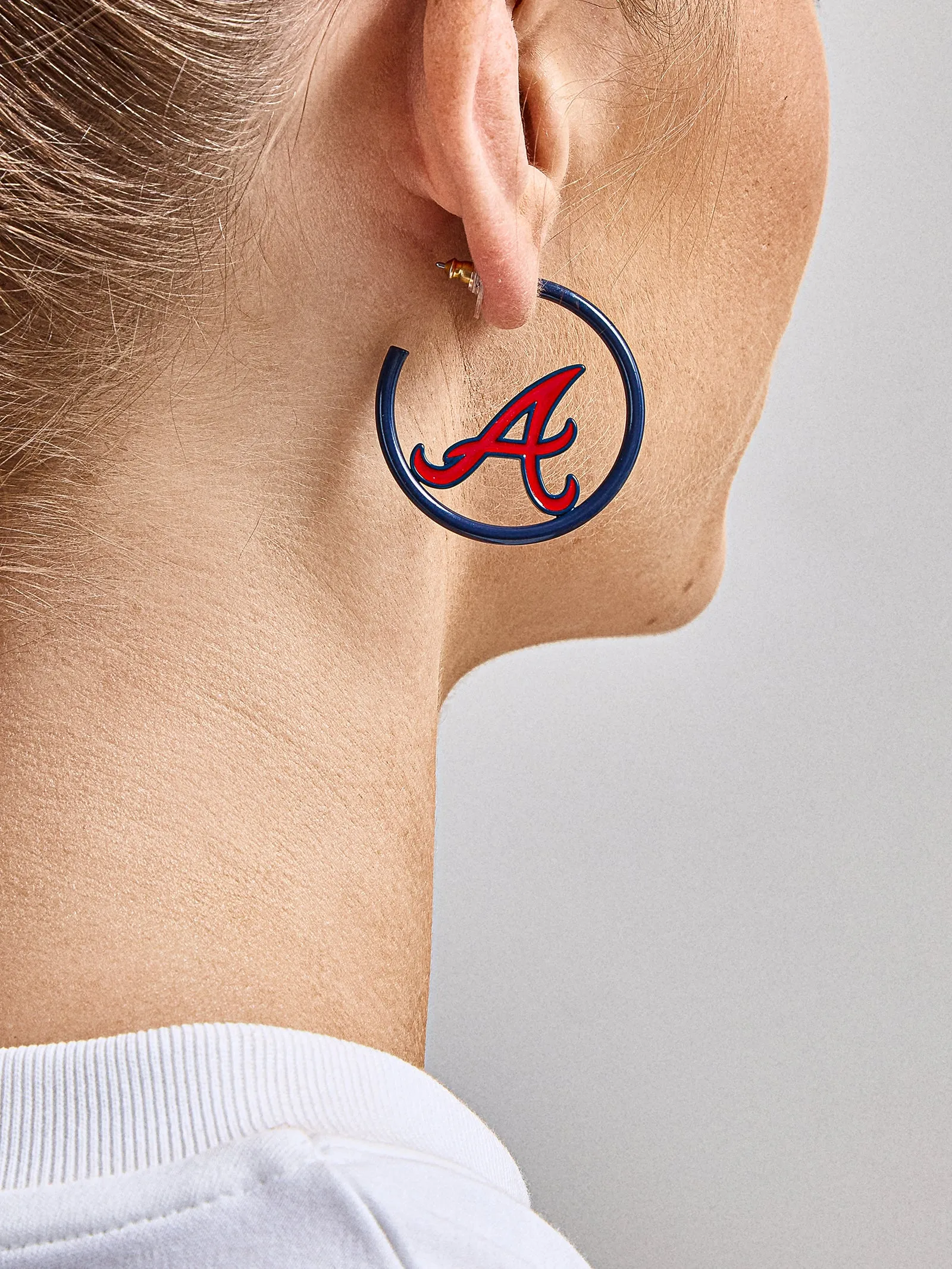MLB Enamel Hoops - Atlanta Braves sold by BaubleBar product image thumbnail 2