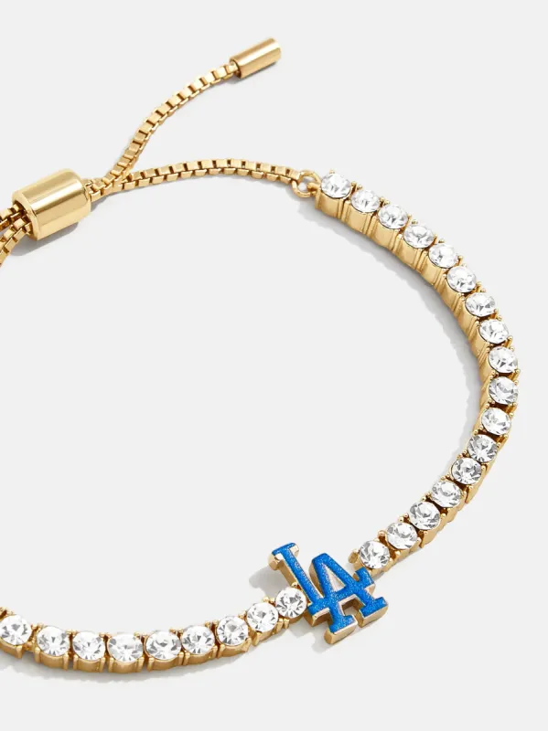 MLB Gold Tennis Bracelet - Los Angeles Dodgers sold by BaubleBar